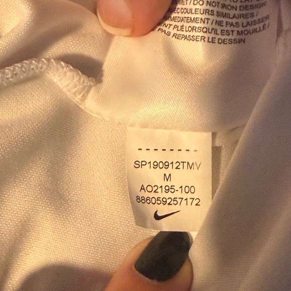 Nike Dri-FIT Mens White Short Sleeve Golf Polo Shirt Size Medium - Picture 9 of 9